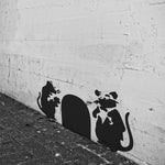 Load image into Gallery viewer, Banksy Doorman Rats Stencil
