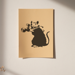 Load image into Gallery viewer, Banksy Rat Photographer Stencil
