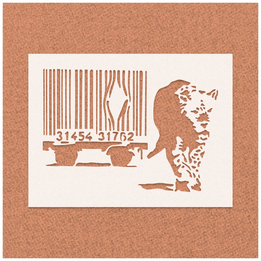 Banksy Barcode Leopard