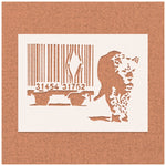 Load image into Gallery viewer, Banksy Barcode Leopard
