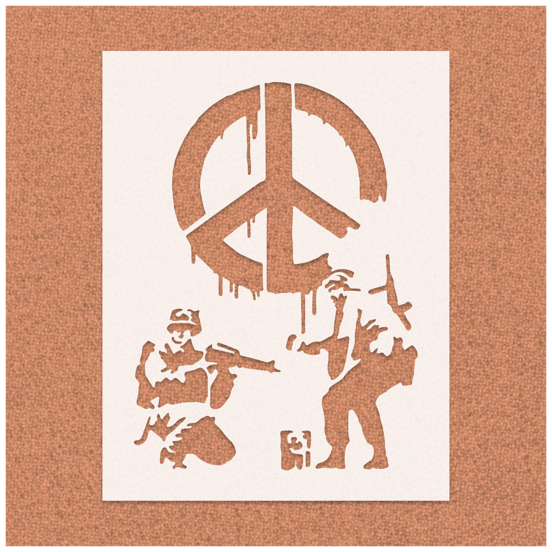 Banksy CND Soldiers Stencil