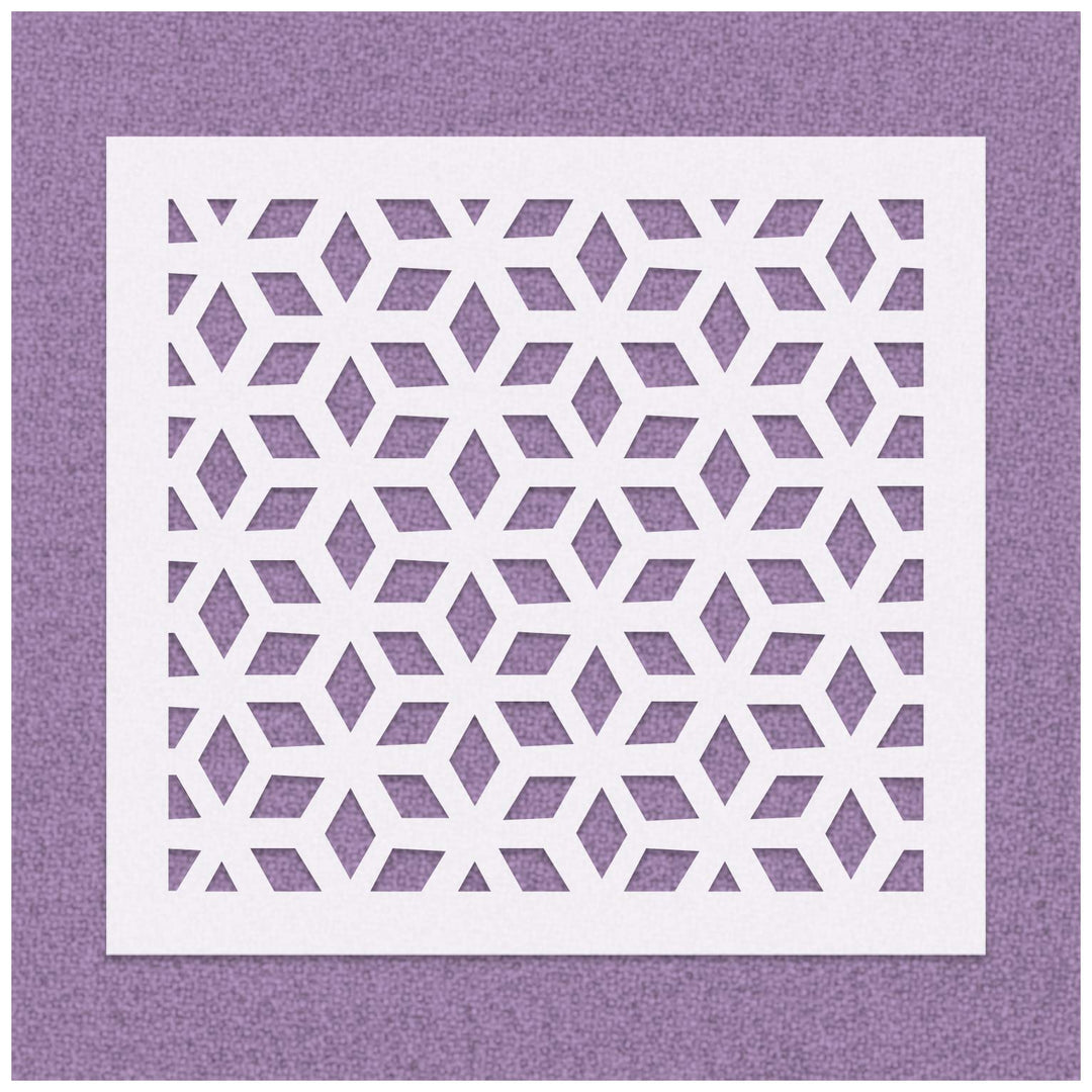 Diamond Shape Pattern Stencil