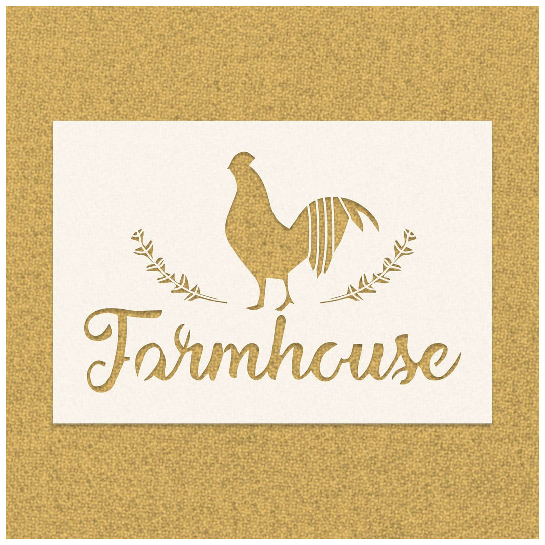 Farmhouse Hen wih Wreath