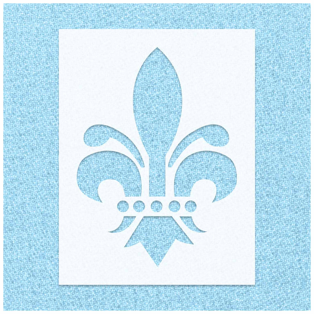 Fleur De Lis Dots Inside