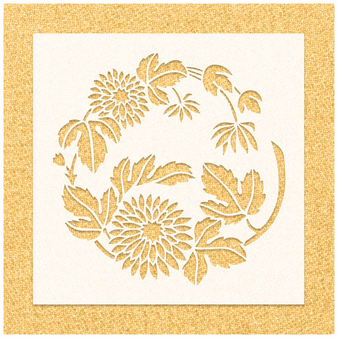 Flower Stencil Chrysanthemum