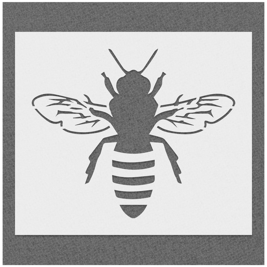 Honey Bee Detailed Stencil